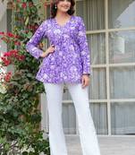 Cotton stunning fancy tunic top