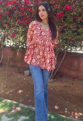 Cotton stunning fancy tunic top 4