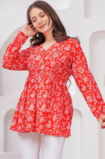 Cotton stunning fancy tunic top