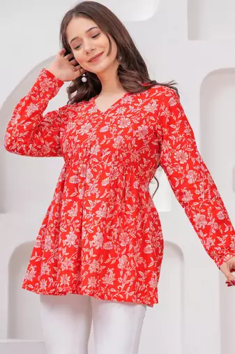Cotton stunning fancy tunic top