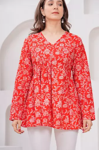 Cotton stunning fancy tunic top