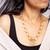 Classic interlinked ring high gold necklace