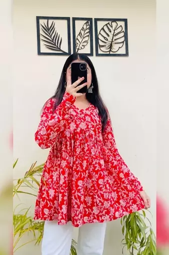 Cotton stunning fancy tunic top