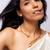 Delicate triple bud high gold necklace