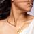 Delicate triple bud high gold necklace