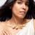 Elegant pearl cluster high gold necklace