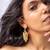 High gold cluster grape drop earrings