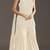 White embroidered georgette semi-stitched palazzo style salwar suit