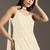 White embroidered georgette semi-stitched palazzo style salwar suit