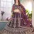 wine Designer Wedding Lehenga Choli