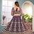 wine Designer Wedding Lehenga Choli