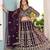 wine Designer Wedding Lehenga Choli