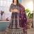 wine Designer Wedding Lehenga Choli