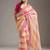 Multicolor Leheriya Printed Embroidered Border Tabby Silk blend Saree