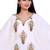 Elegant White Stitched Designer Kaftan with Golden Motif Embroidery – Festive & Party Wear
