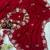 Red cutdana Pearls And Sequins Work Crush Saree