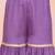 Purple embroidered silk kurti with sharara set for girls