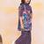 Blue printed cotton naaz kurti sharara set for girls
