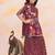 Wine printed cotton naaz kurti sharara set for girls