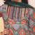 Green-multi printed cotton kurti with pants and dupatta for girls