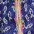 Navy printed cotton jaltarang top palazzo set for girls
