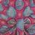 Blue-multi printed cotton floral jacket with motif printed kurta and dhoti set for boys