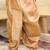 Purple-red printed silk attached silk jacket kurta with dhoti for boys