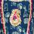 Blue printed cotton jungle jam long dress for girls