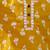 Mustard printed cotton floral tiny threads kurta pajama set for boys