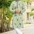 Pastel pista roman silk kurta with black embroidery work