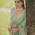 Green Multicolor sequin And Cording Embroidery Silk blend Saree