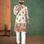 Cream, heavy rayon with mythological figure digital print, heritage-style kurta with white pajama