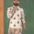 Cream, heavy rayon with mythological figure digital print, heritage-style kurta with white pajama