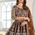 brown Designer Wedding Lehenga Choli