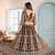brown Designer Wedding Lehenga Choli