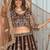 brown Designer Wedding Lehenga Choli