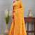 Elegant yellow traditional saree with pink blouse