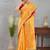 Elegant yellow traditional saree with pink blouse