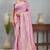 Light-purple art silk saree with subtle golden zari weave