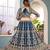 blue Designer Wedding Lehenga Choli