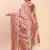 cream linen cotton saree with maroon pallu and contrast blouse piece