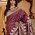 purple pure kanjivaram silk blend saree 