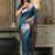 royal blue pure kanjivaram silk blend saree 