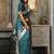 sea green pure kanjivaram silk blend saree 