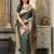 dark green pure kanjivaram silk blend saree 