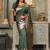 dark green pure kanjivaram silk blend saree 