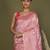 pink cotton saree with golden zari work