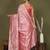 pink cotton saree with golden zari work