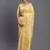 Yellow linen cotton saree with silver zari weave and tassels