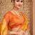 yellow pure kanjivaram silk blend saree 